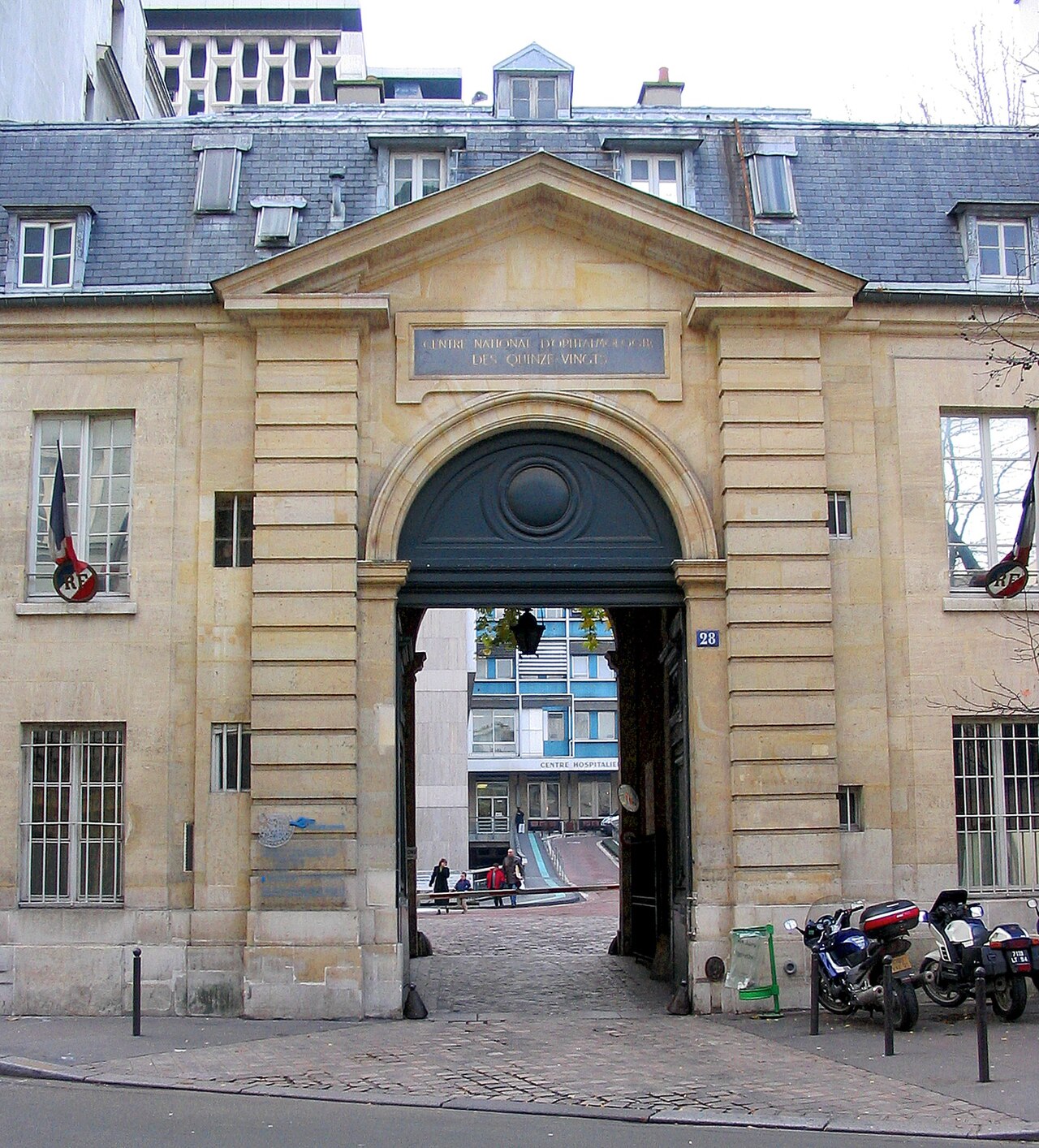The Quinze-Vingts hospital in Paris, founded by Louis IX in 1260