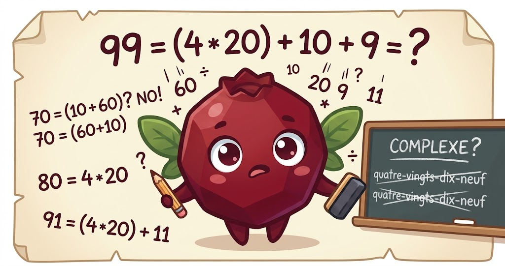Why French numbers force you to do mental math?